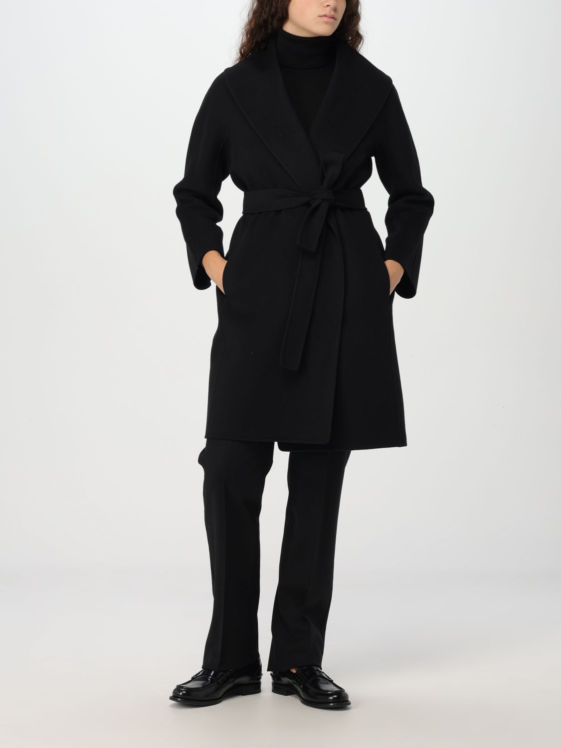 Giglio Cappotto A Vestaglia 's Max Mara In Lana Vergine