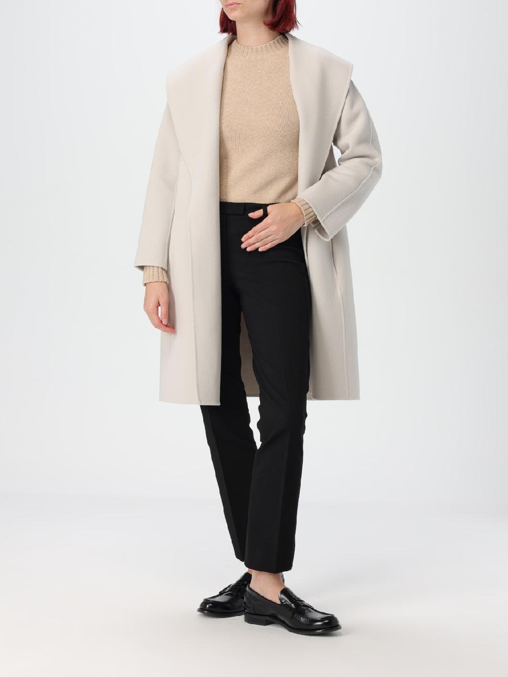 Giglio Cappotto A Vestaglia 's Max Mara In Lana Vergine