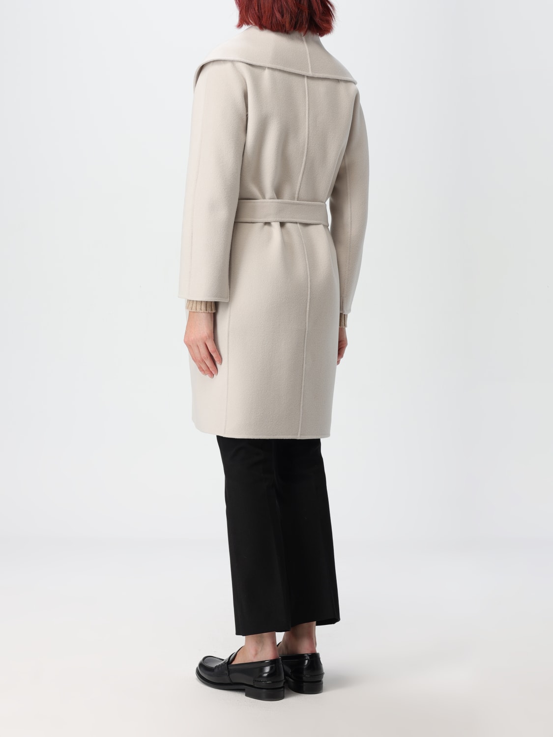 Giglio Cappotto A Vestaglia 's Max Mara In Lana Vergine