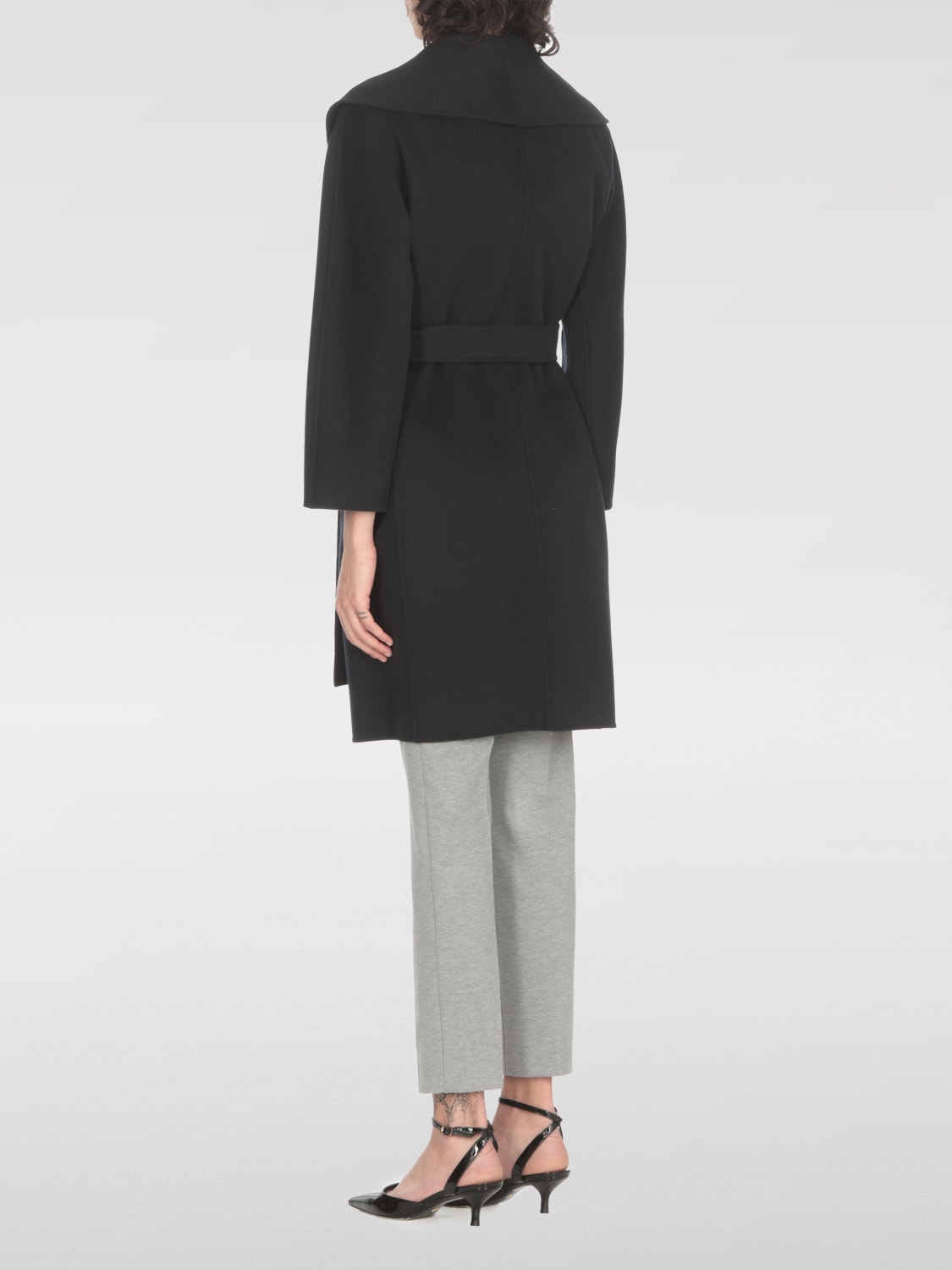 Giglio Cappotto A Vestaglia 's Max Mara In Lana Vergine