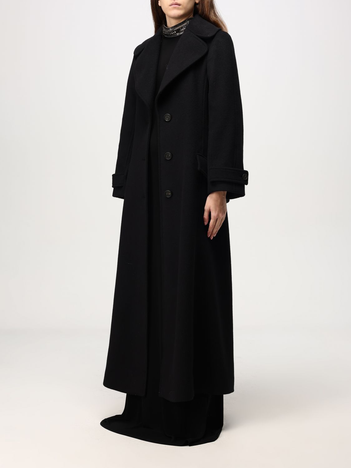 Giglio Cappotto Doppiopetto Alberta Ferretti In Lana