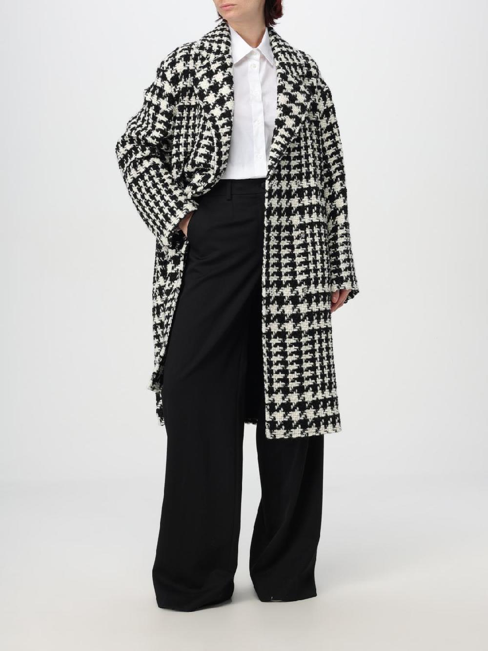 Giglio Cappotto Doppiopetto Dolce & Gabbana In Misto Lana