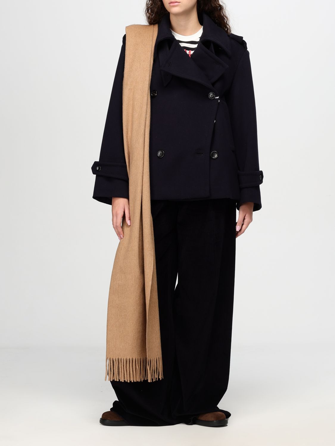 Giglio Cappotto Doppiopetto Max Mara In Lana Vergine