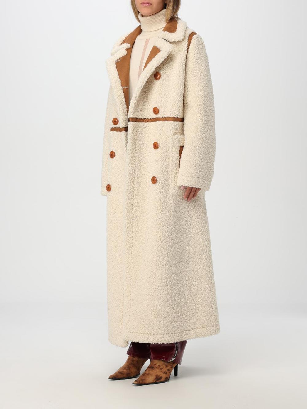 Giglio Cappotto Doppiopetto Stand Studio In Shearling