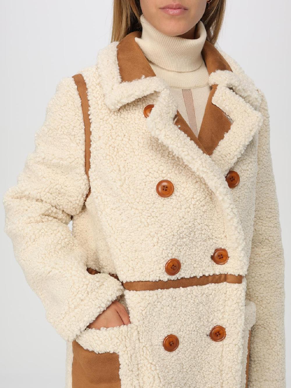 Giglio Cappotto Doppiopetto Stand Studio In Shearling