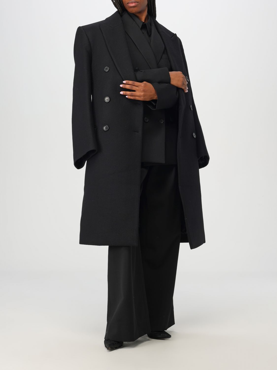 Giglio Cappotto Doppiopetto Wardrobe.nyc In Lana Vergine