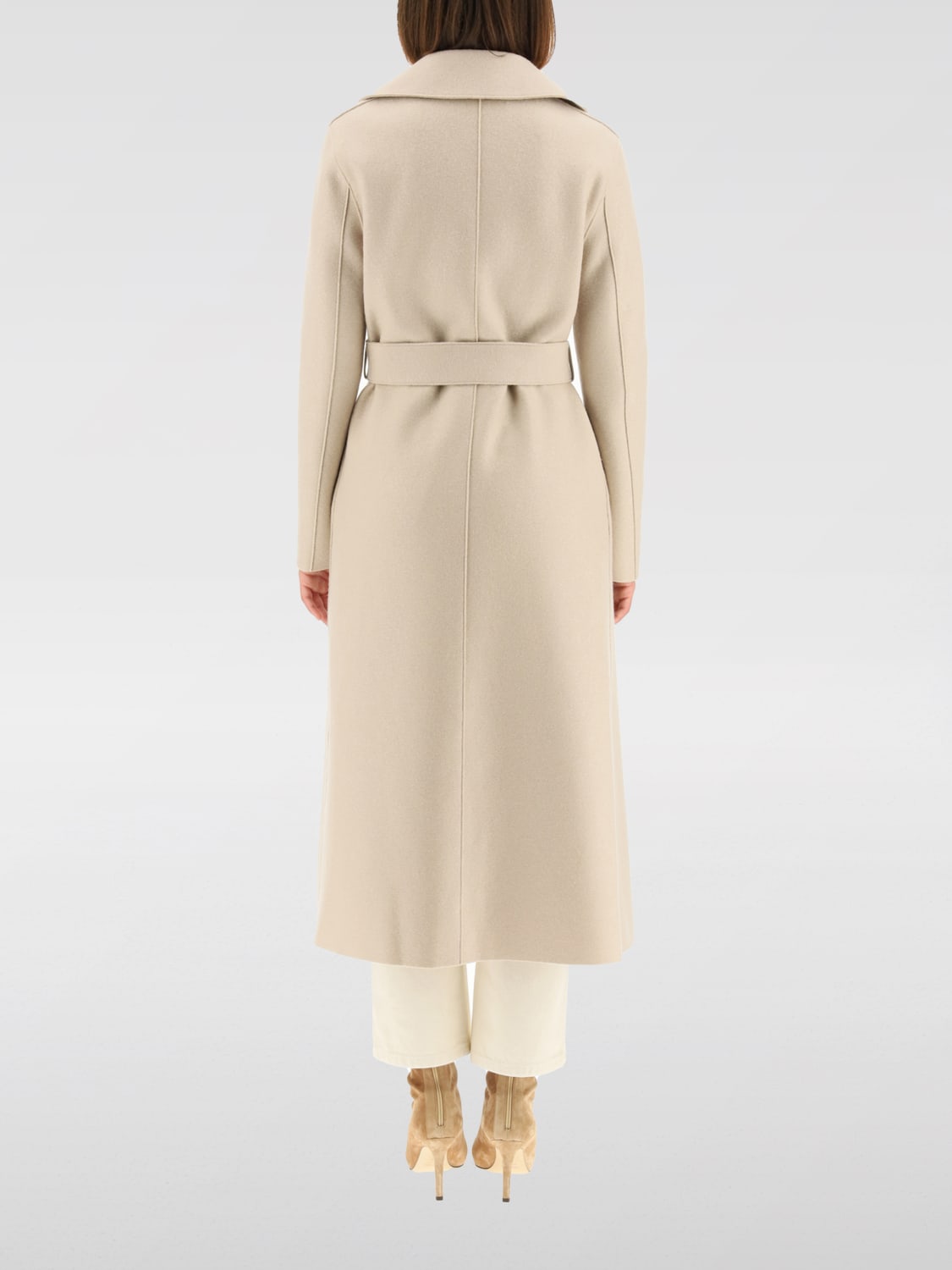 Giglio Cappotto Harris Wharf London In Lana Vergine
