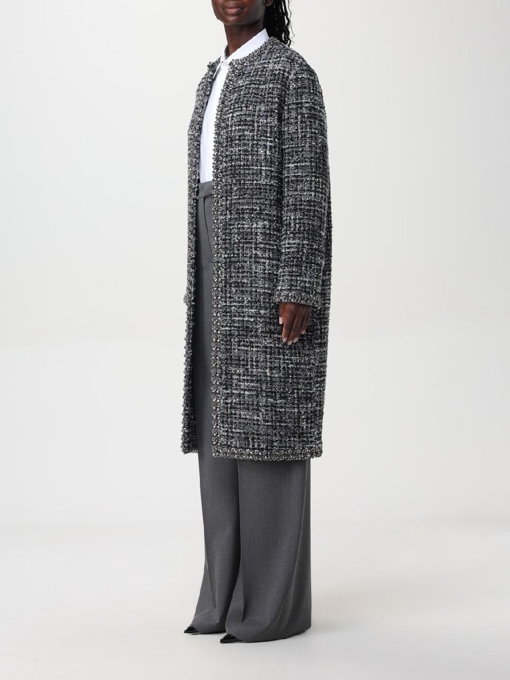 Giglio Cappotto Lungo Valentino In Misto Lana Bouclé