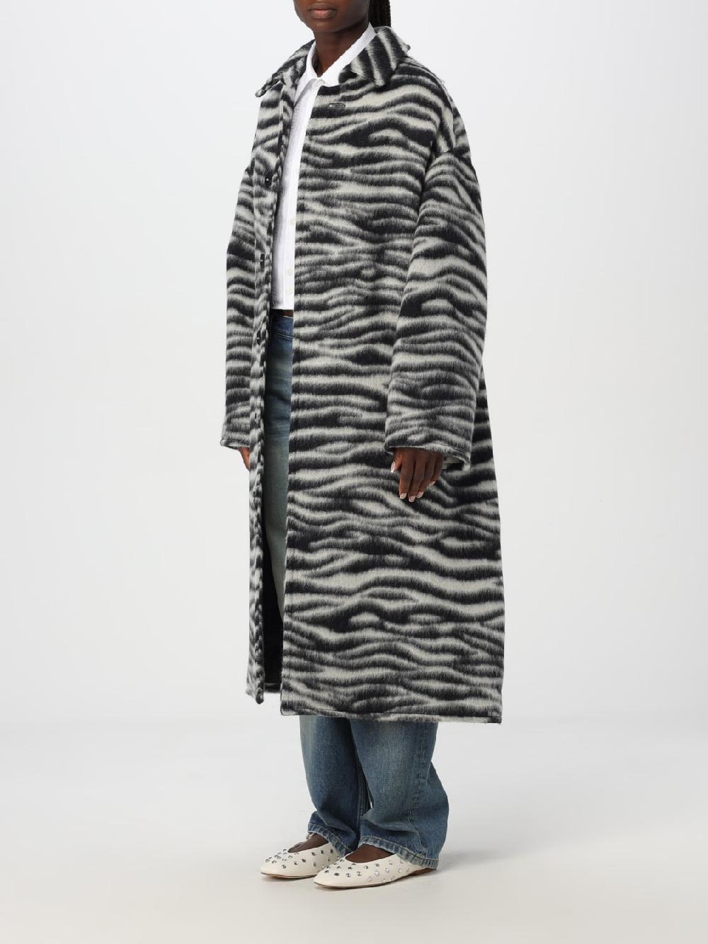 Giglio Cappotto Marc Jacobs In Misto Lana Animalier