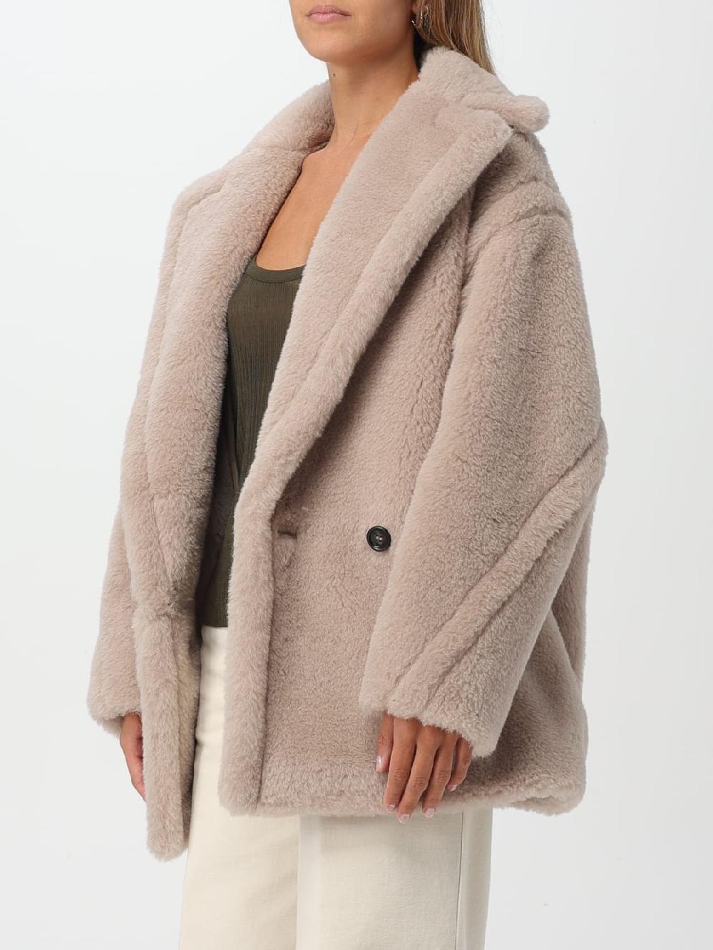 Giglio Cappotto Olga In Teddy Di Misto Alpaca Max Mara