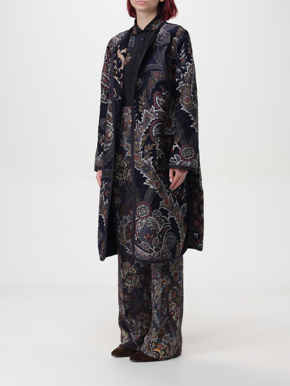 Giglio Cappotto Reversibile Con Stampa Paisley Etro