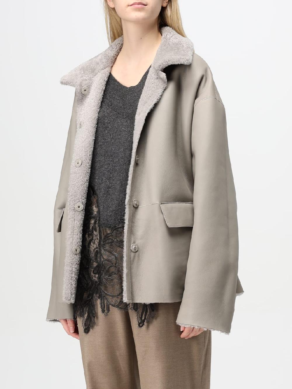Giglio Cappotto Reversibile Desa 1972 In Shearling E Pelle