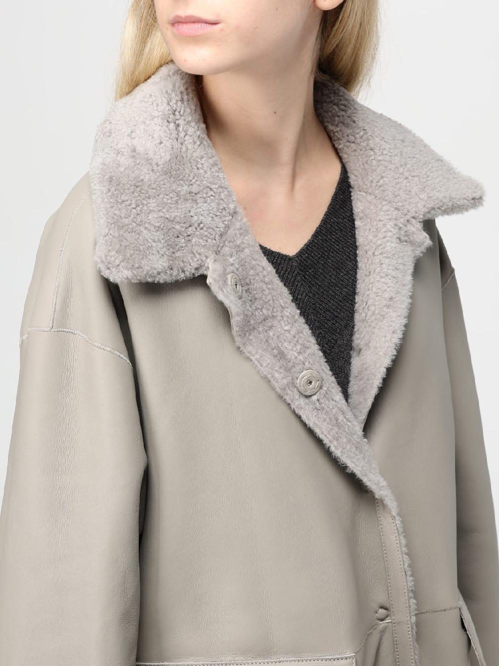 Giglio Cappotto Reversibile Desa 1972 In Shearling E Pelle