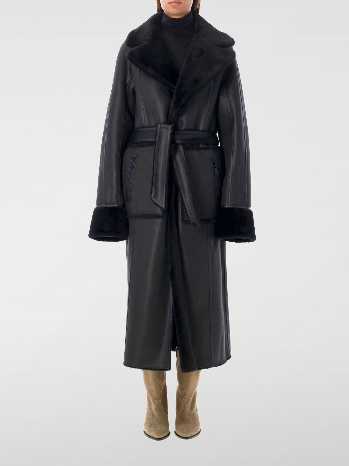 Giglio Cappotto Reversibile Urbancode In Pelle Sintetica E Shearling