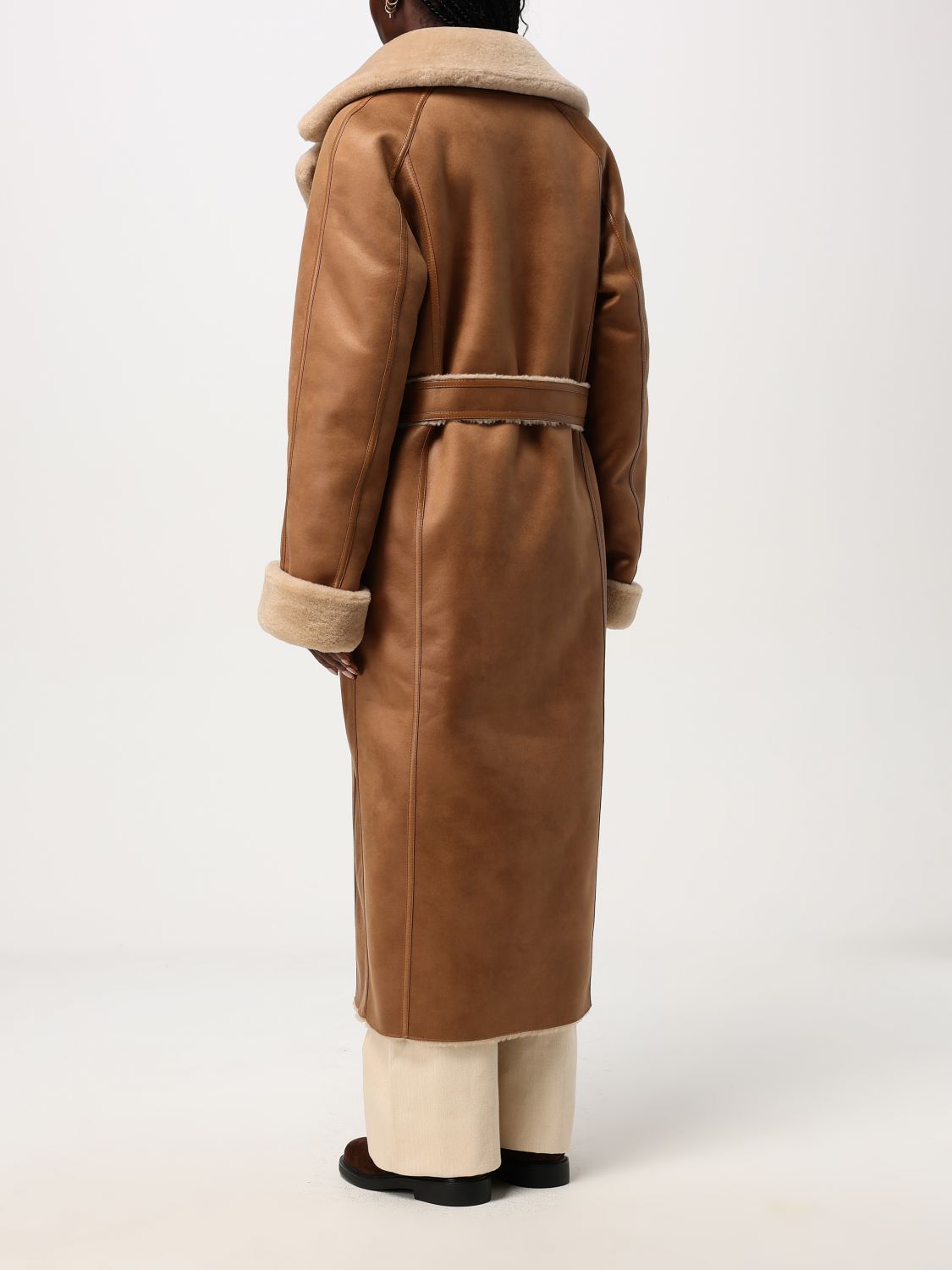 Giglio Cappotto Reversibile Urbancode In Pelle Sintetica E Shearling