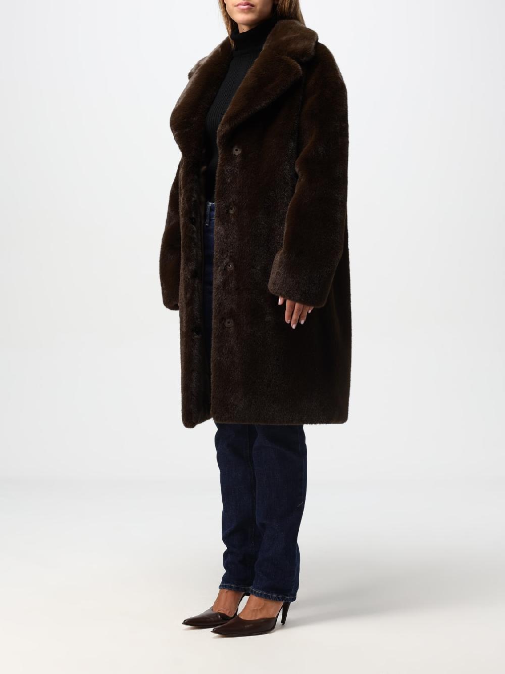Giglio Cappotto Stand Studio In Pelliccia Sintetica