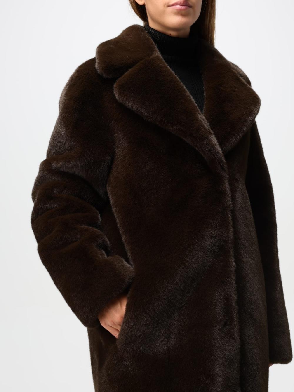 Giglio Cappotto Stand Studio In Pelliccia Sintetica
