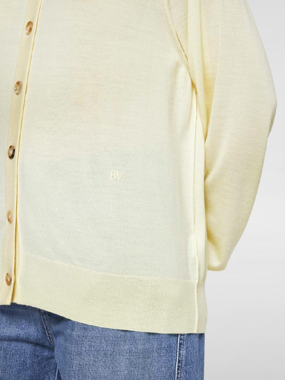 Giglio Cardigan A Girocollo Bottega Veneta In Cashmere