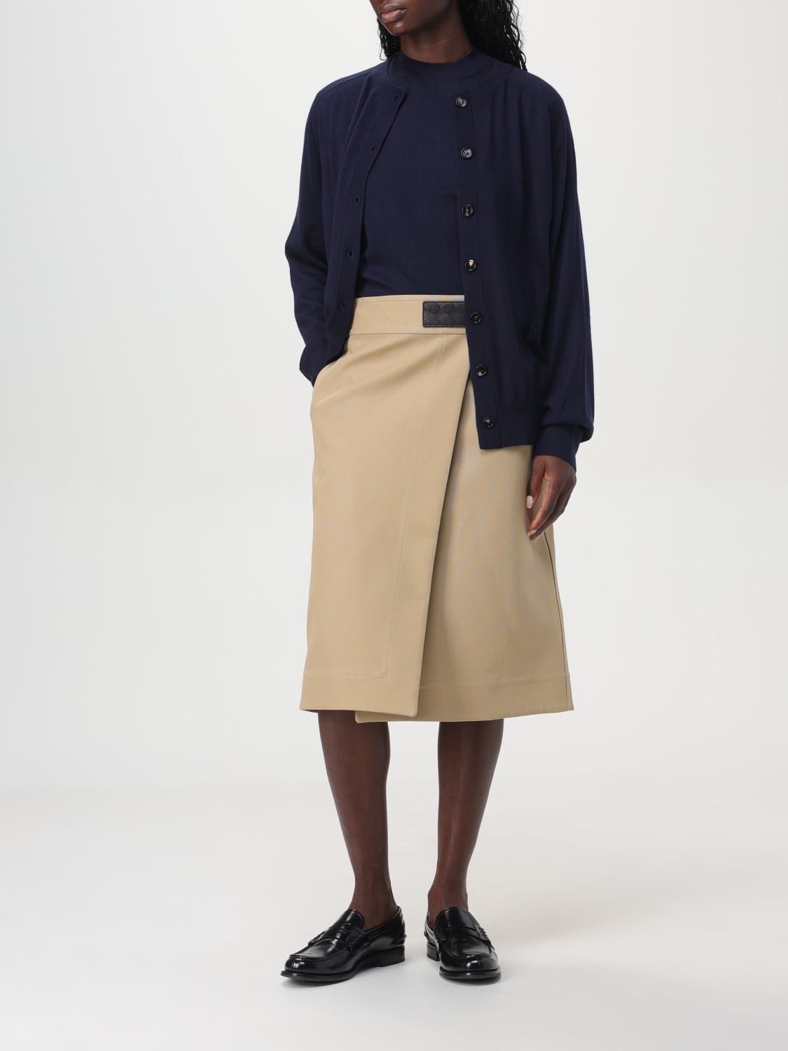 Giglio Cardigan A Girocollo Bottega Veneta In Cashmere