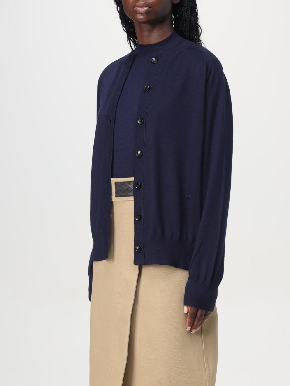 Giglio Cardigan A Girocollo Bottega Veneta In Cashmere