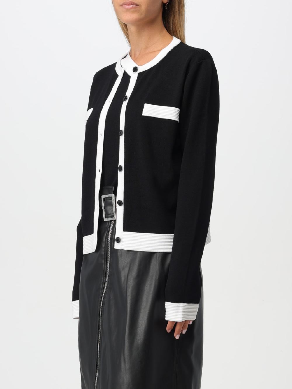 Giglio Cardigan A Girocollo Karl Lagerfeld In Viscosa
