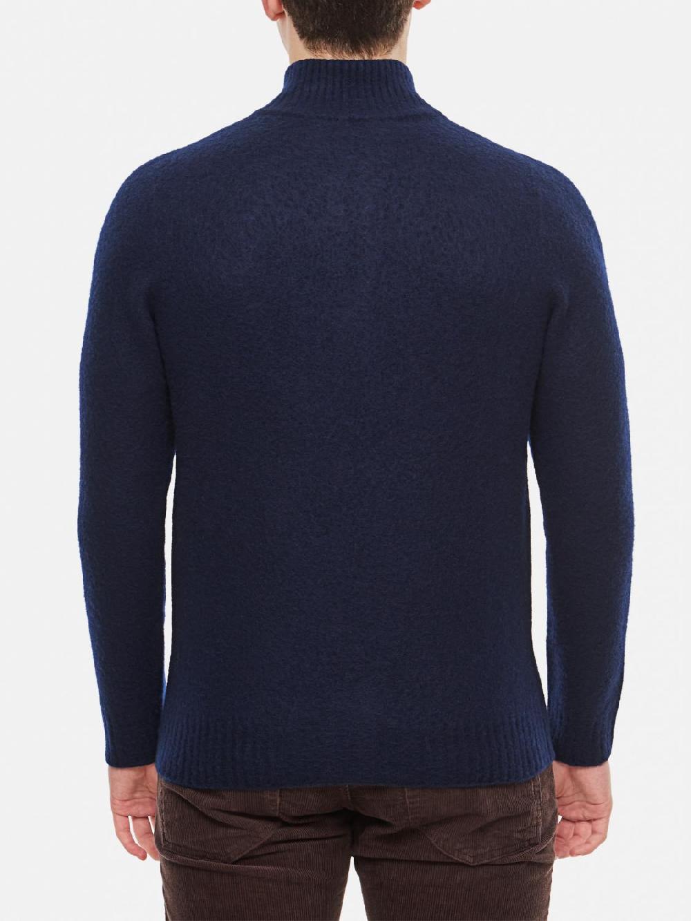 Giglio Cardigan Con Zip Drumohr In Lana Merino Extrafine