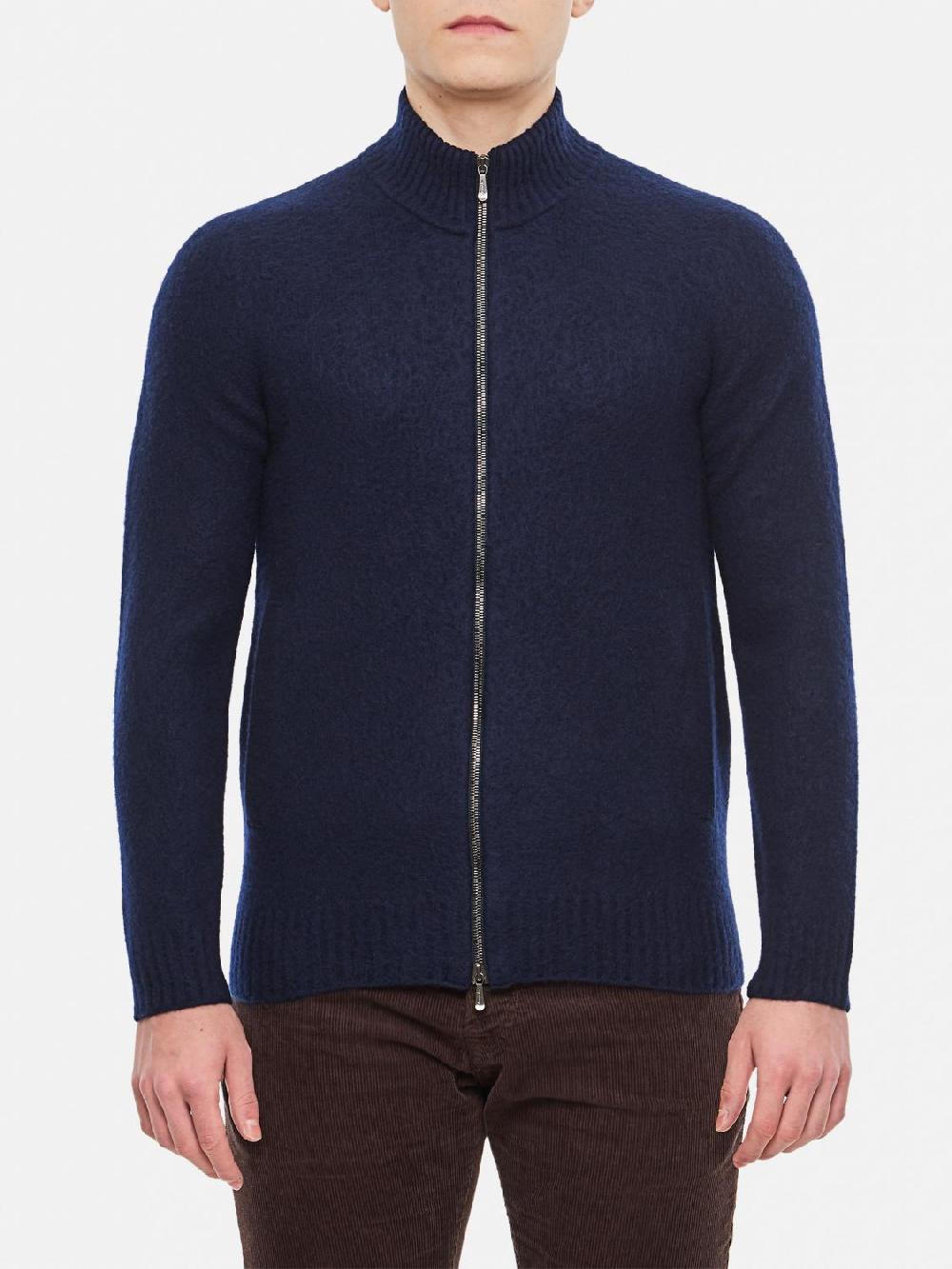 Giglio Cardigan con zip Drumohr in lana merino extrafine