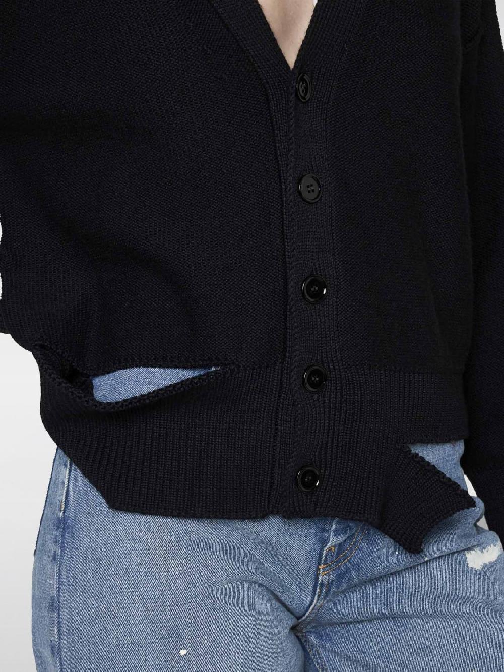 Giglio Cardigan Crop Con Rotture Mm6 Maison Margiela