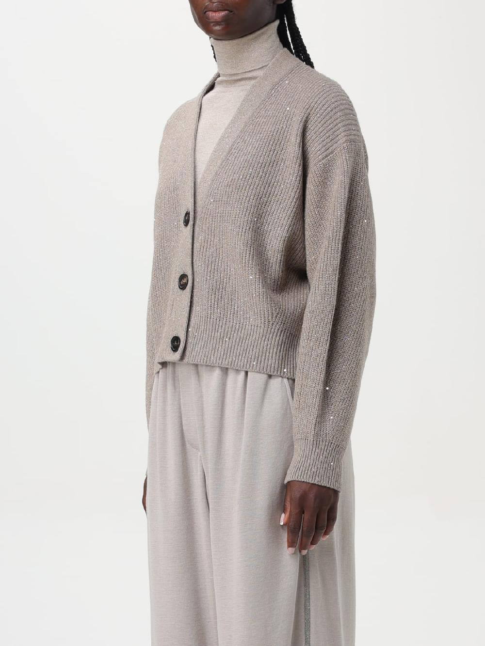 Giglio Cardigan Di Lana E Cashmere Brunello Cucinelli