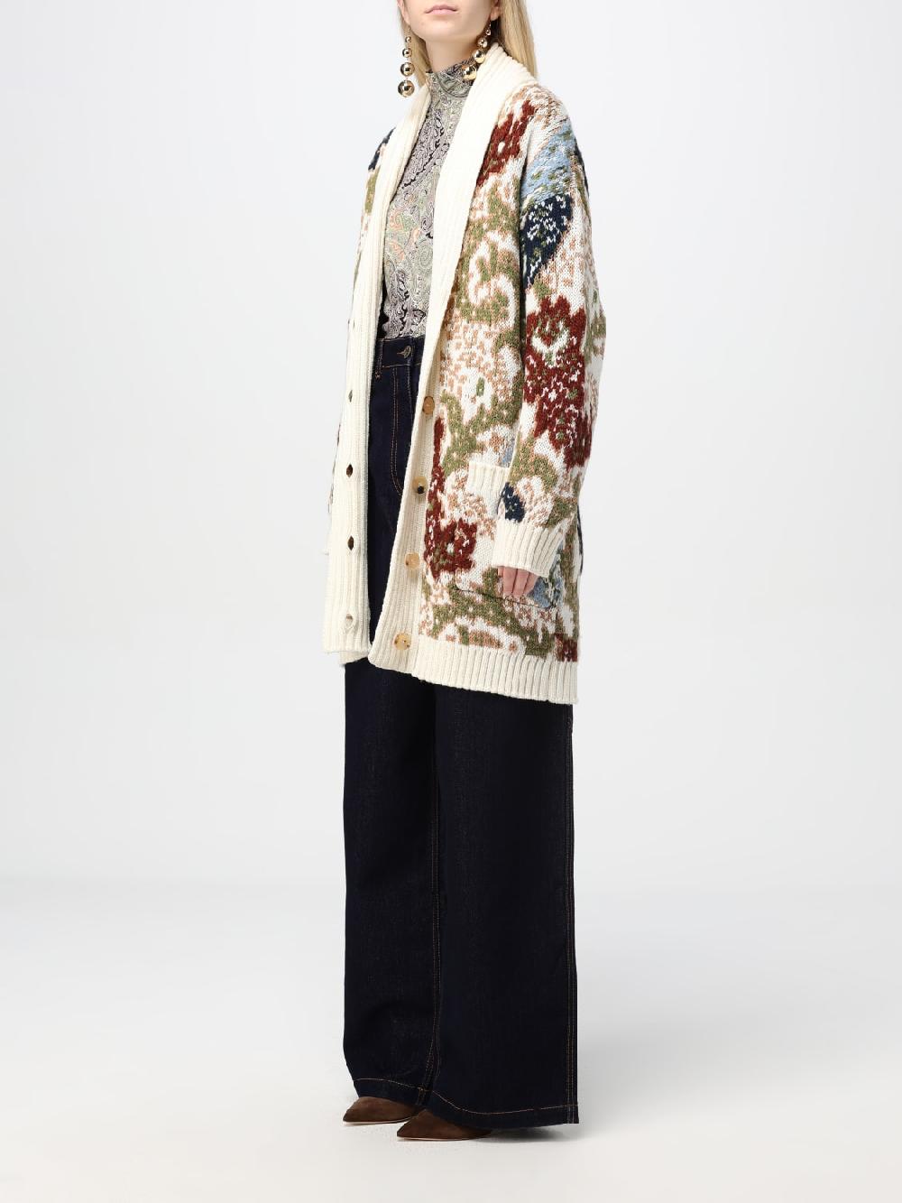 Giglio Cardigan Etro In Misto Lana Con Fantasia Jacquard