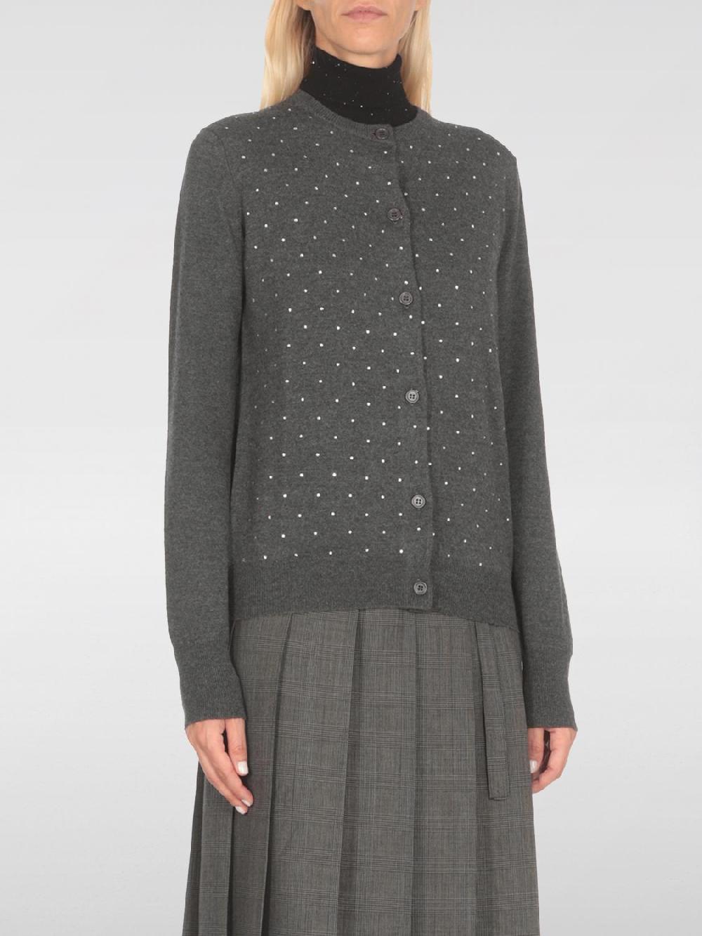 Giglio Cardigan Fabiana Filippi in lana vergine con strass