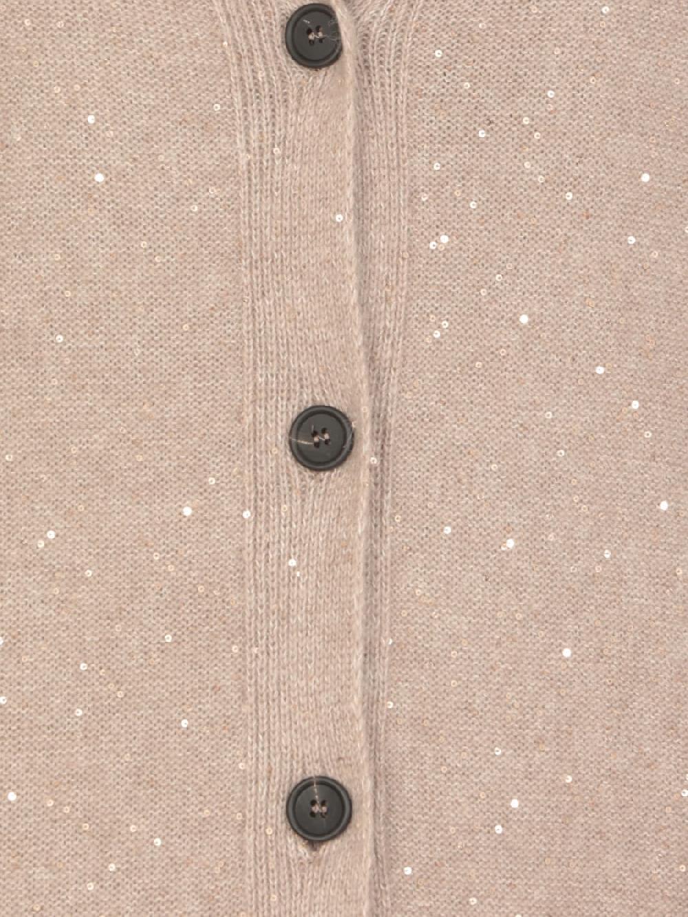 Giglio Cardigan Fabiana Filippi In Misto Lana E Seta Con Strass