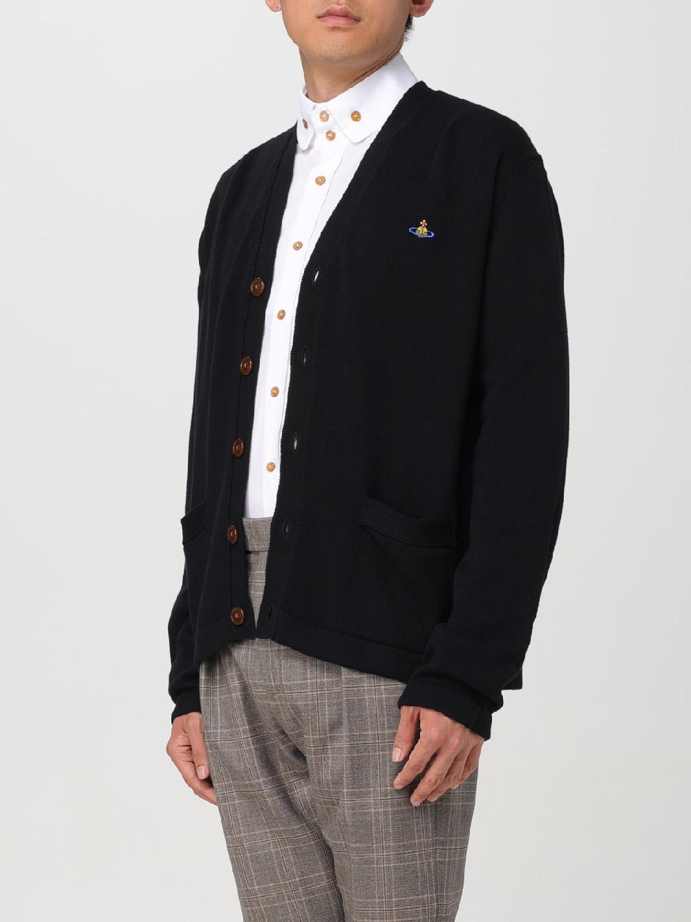 Giglio Cardigan In Cotone E Cashmere Vivienne Westwood