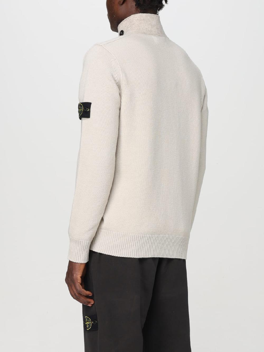 Giglio Cardigan In Misto Lana Con Bottoni Stone Island