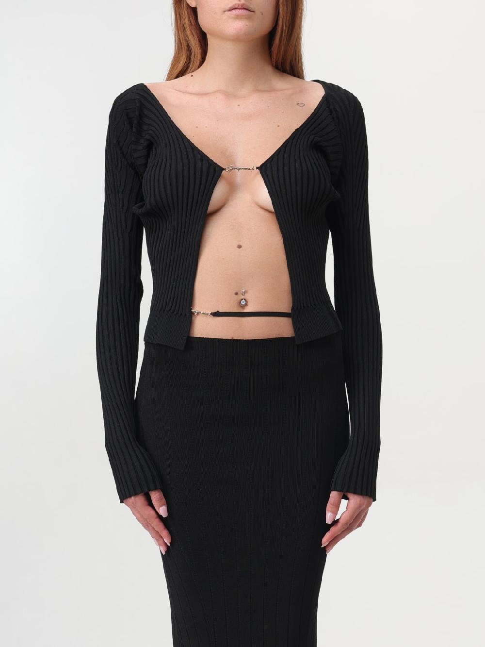 Giglio Cardigan La Maille Pralù Jacquemus in misto viscosa a coste
