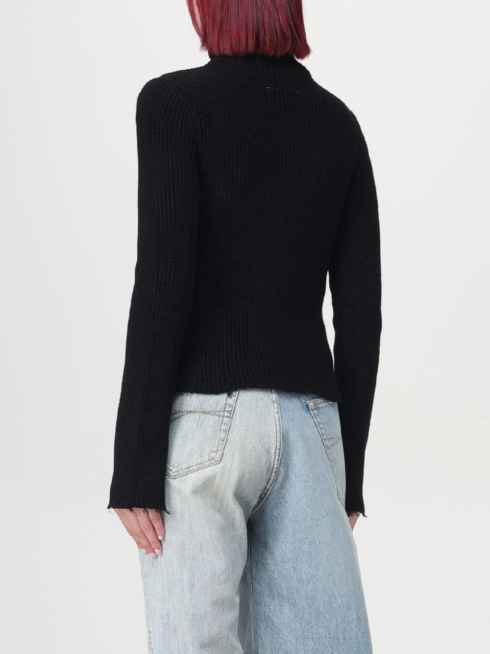 Giglio Cardigan MM6 Maison Margiela In Maglia Di Cotone A Coste