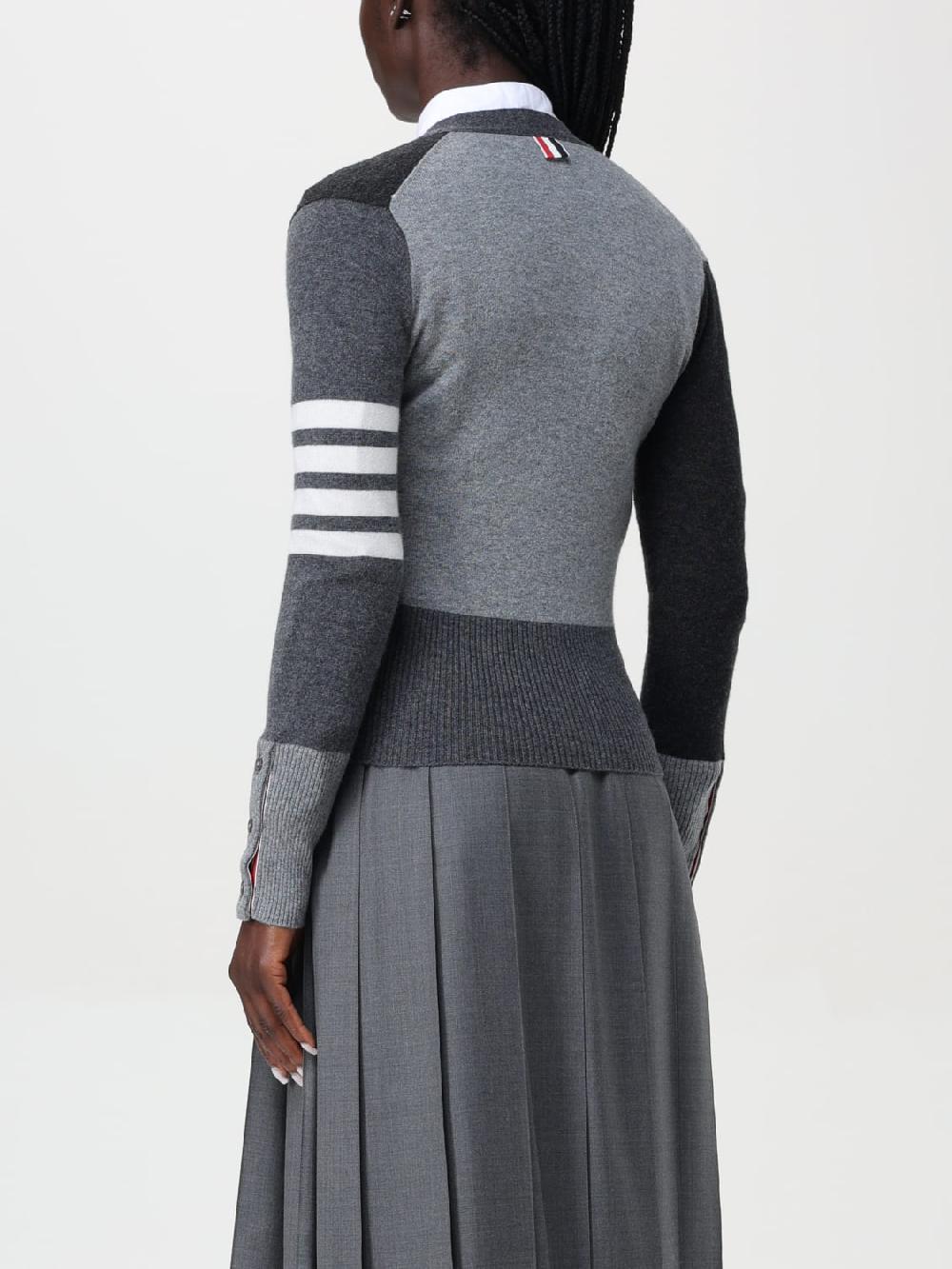 Giglio Cardigan Monochrome Block Cashmere Thom Browne