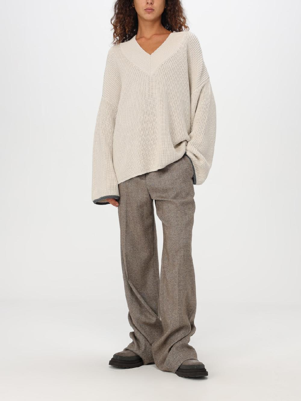 Giglio Cardigan Oversize Brunello Cucinelli In Cotone