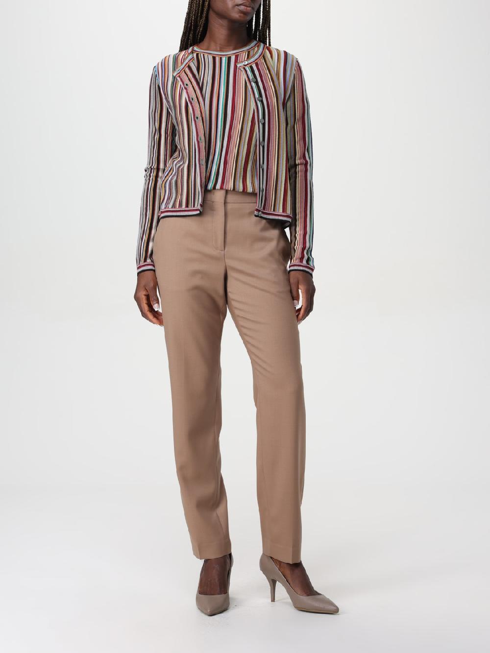 Giglio Cardigan Paul Smith In Lana A Righe Multicolor