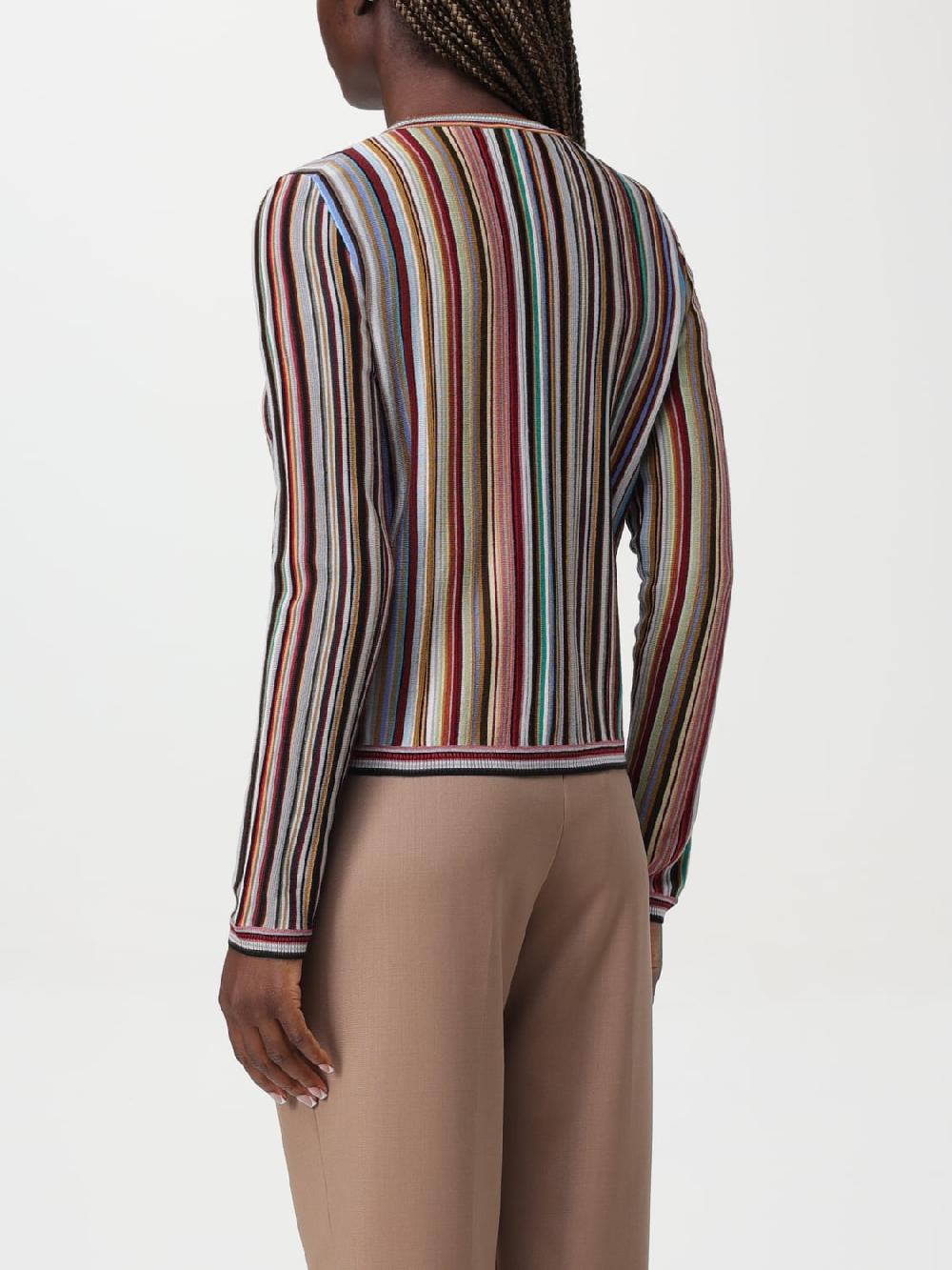 Giglio Cardigan Paul Smith In Lana A Righe Multicolor