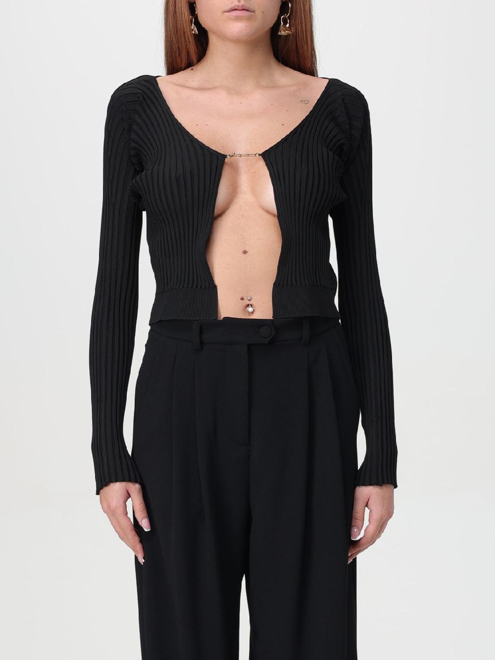 Giglio Cardigan Pralù Jacquemus in misto viscosa a coste