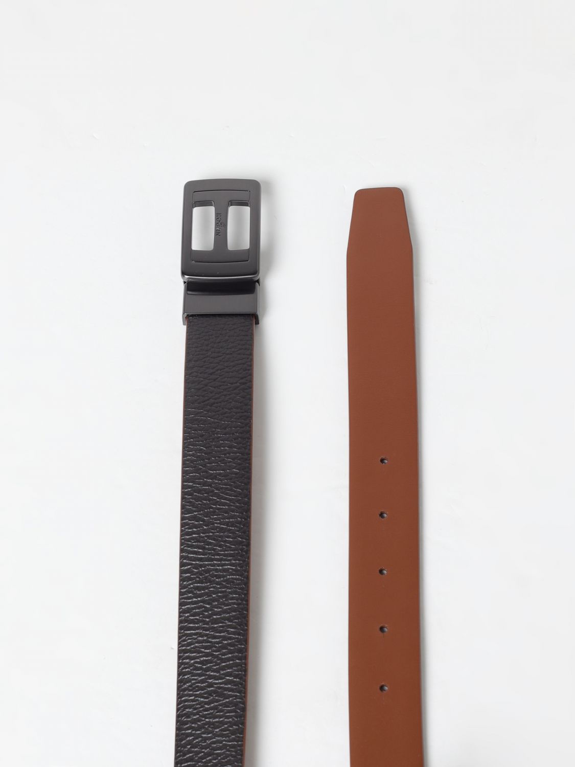 Giglio Cintura Gancini Ferragamo Reversibile In Pelle