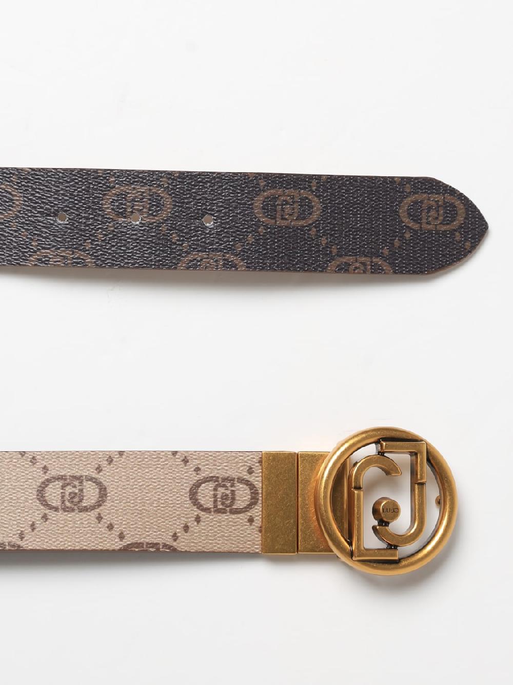 Giglio Cintura Liu Jo Reversibile In Cotone Spalmato Con Logo All Over