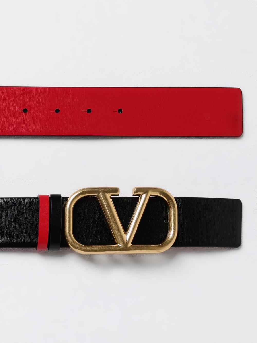 Giglio Cintura VLogo Signature Valentino Garavani Reversibile In Pelle