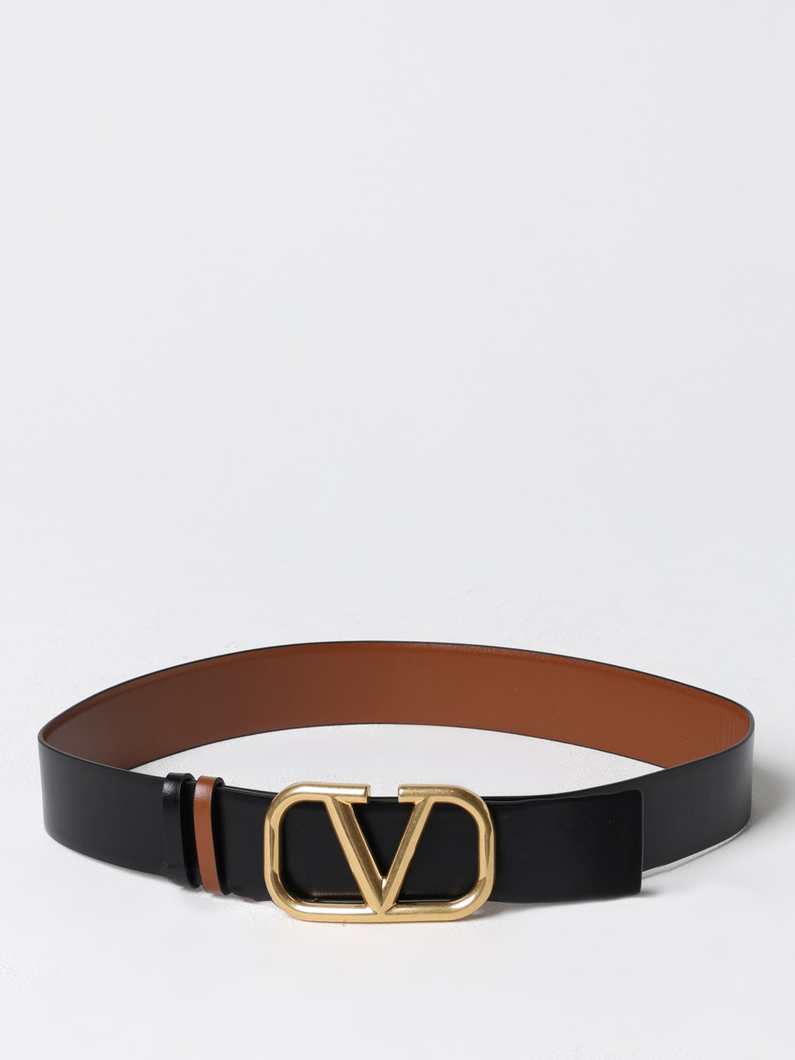 Giglio Cintura VLogo Signature Valentino Garavani Reversibile In Pelle