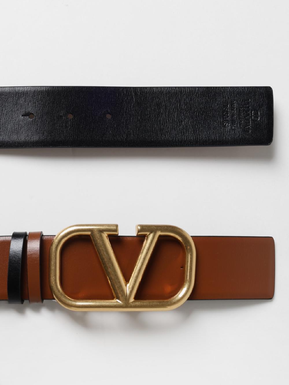 Giglio Cintura VLogo Signature Valentino Garavani Reversibile In Pelle