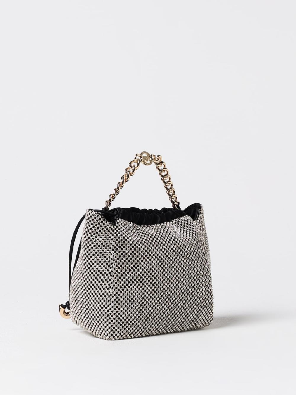 Giglio Clutch Atalanta Mini Pinko In Alluminio Con Strass All Over