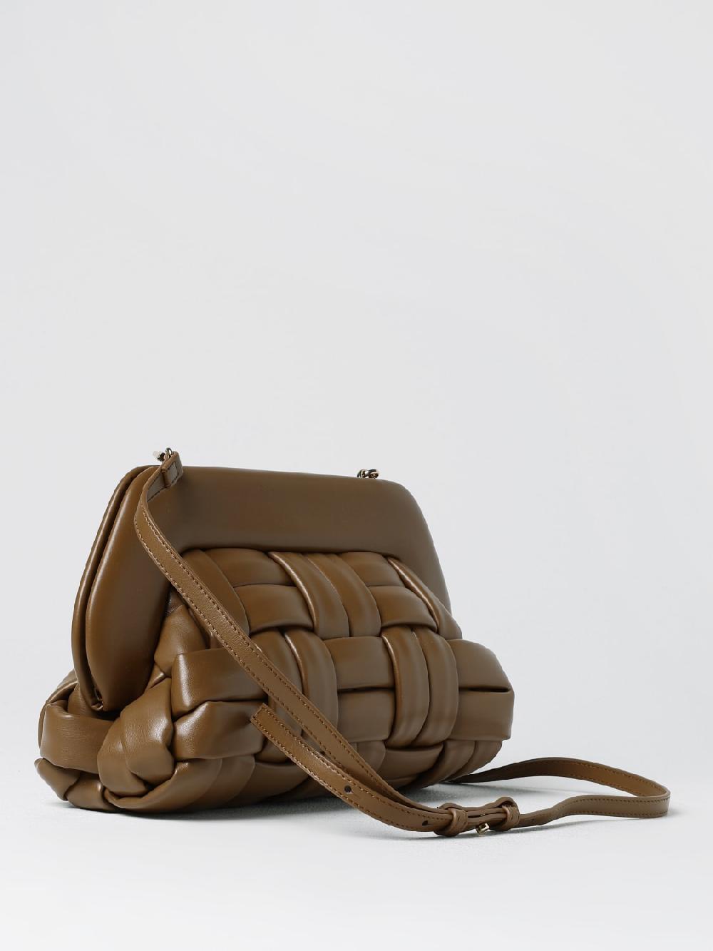 Giglio Clutch Bios Themoirè In Pelle Vegana Intrecciata