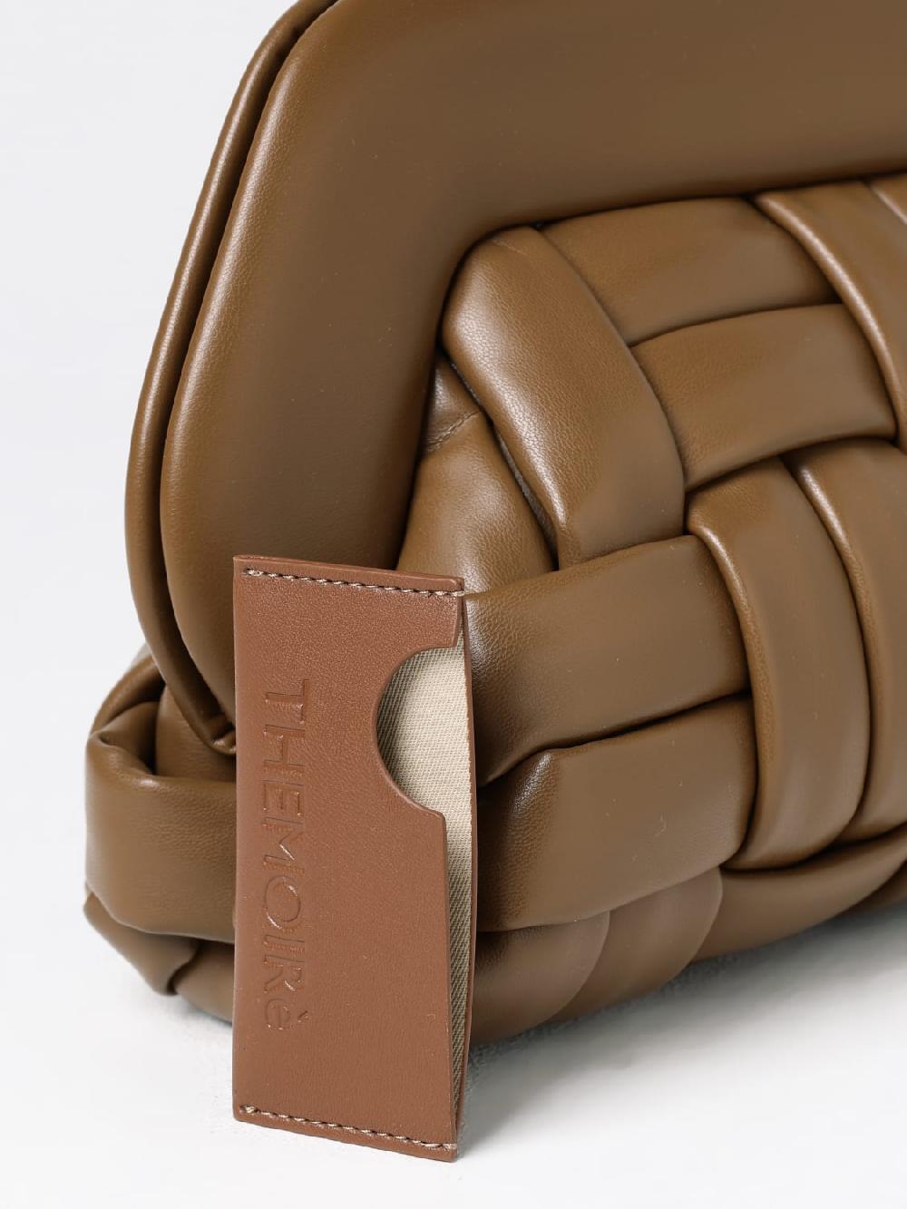 Giglio Clutch Bios Themoirè In Pelle Vegana Intrecciata