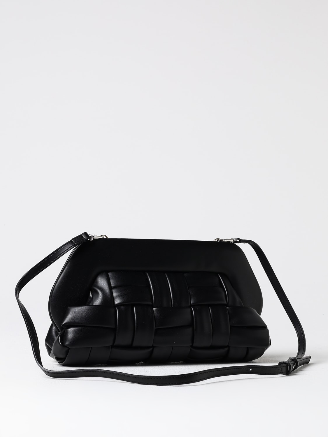 Giglio Clutch Bios Themoirè In Pelle Vegana Intrecciata
